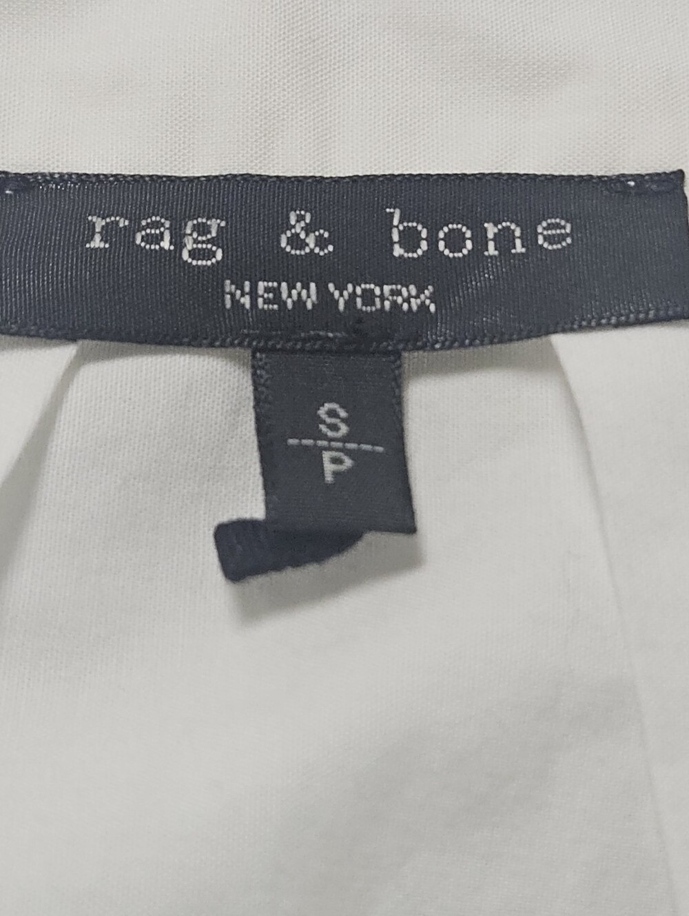 RAG & BONE MAURA POPLIN SHIRT WHITE SMALL - Picture 7 of 9